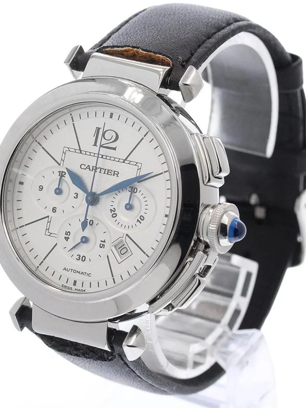 CARTIER Pasha 42MM W3108555 Chronograph Silver Dial Automatic Men's Watch_969024